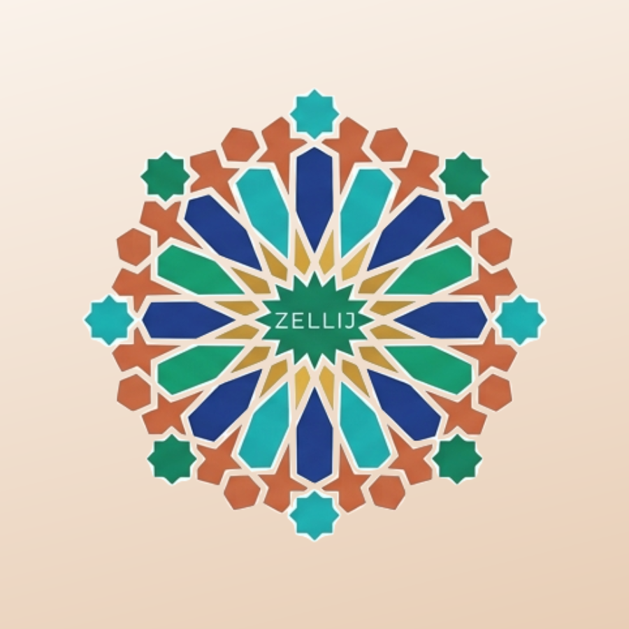 The rosette on a warm clay field